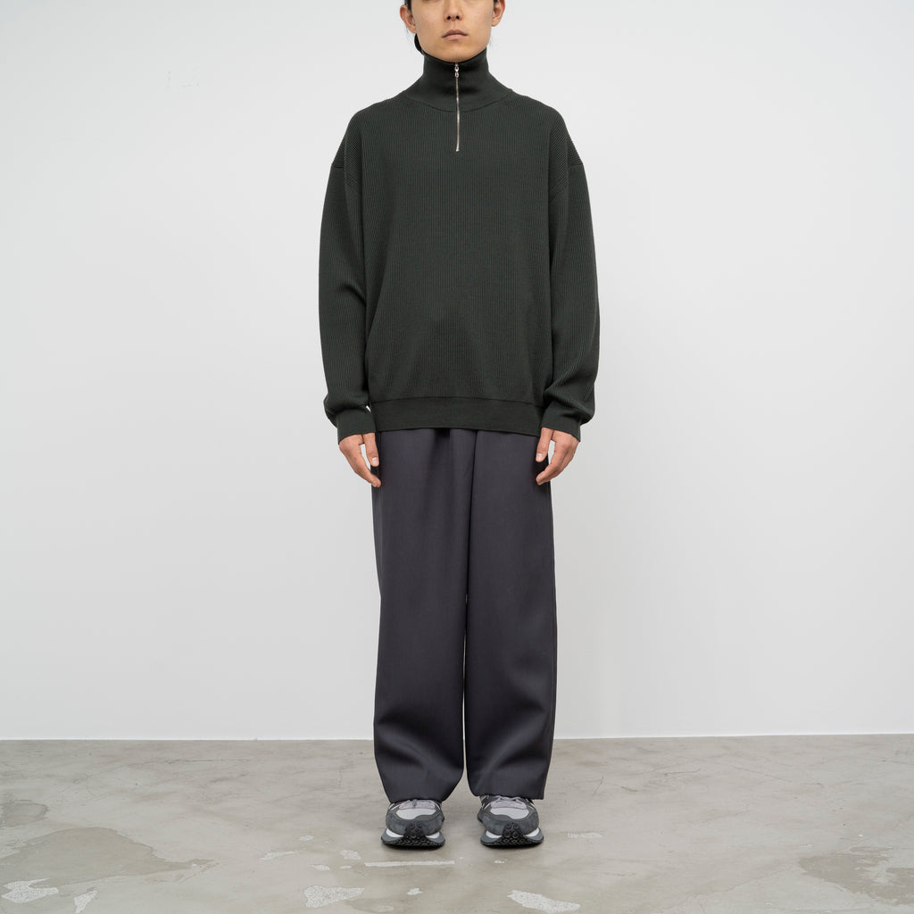 Graphpaper グラフペーパー 22AW High Density Neck Zip Knit ハーフ