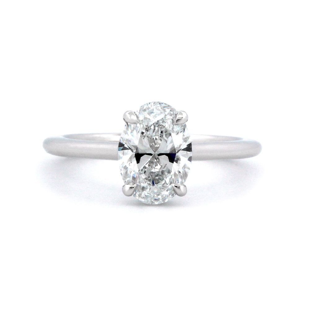 image for Hidden Halo Solitaire Ring