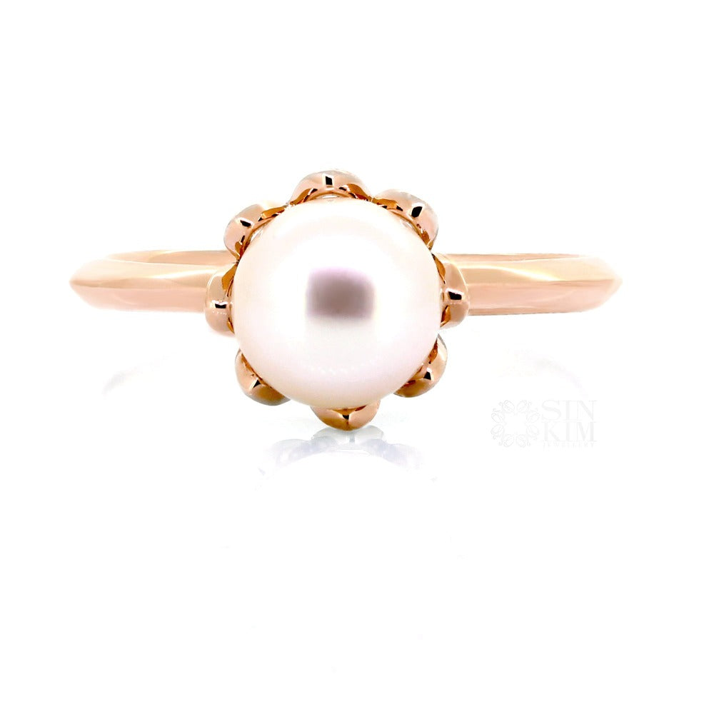 image for Pearl Lily 14k Rose Gold Ring