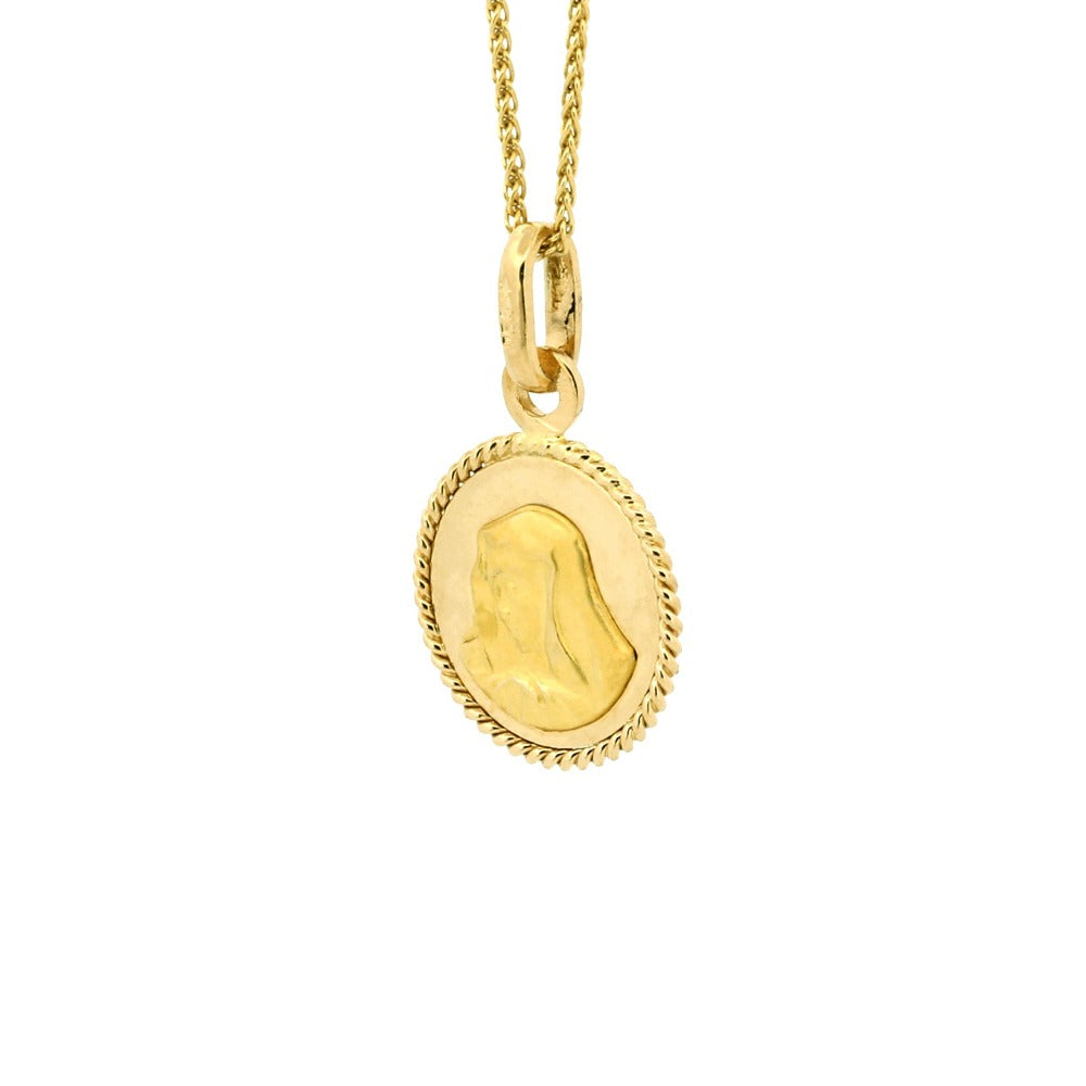 image for Mary Pendant with Twisted Rope Frame