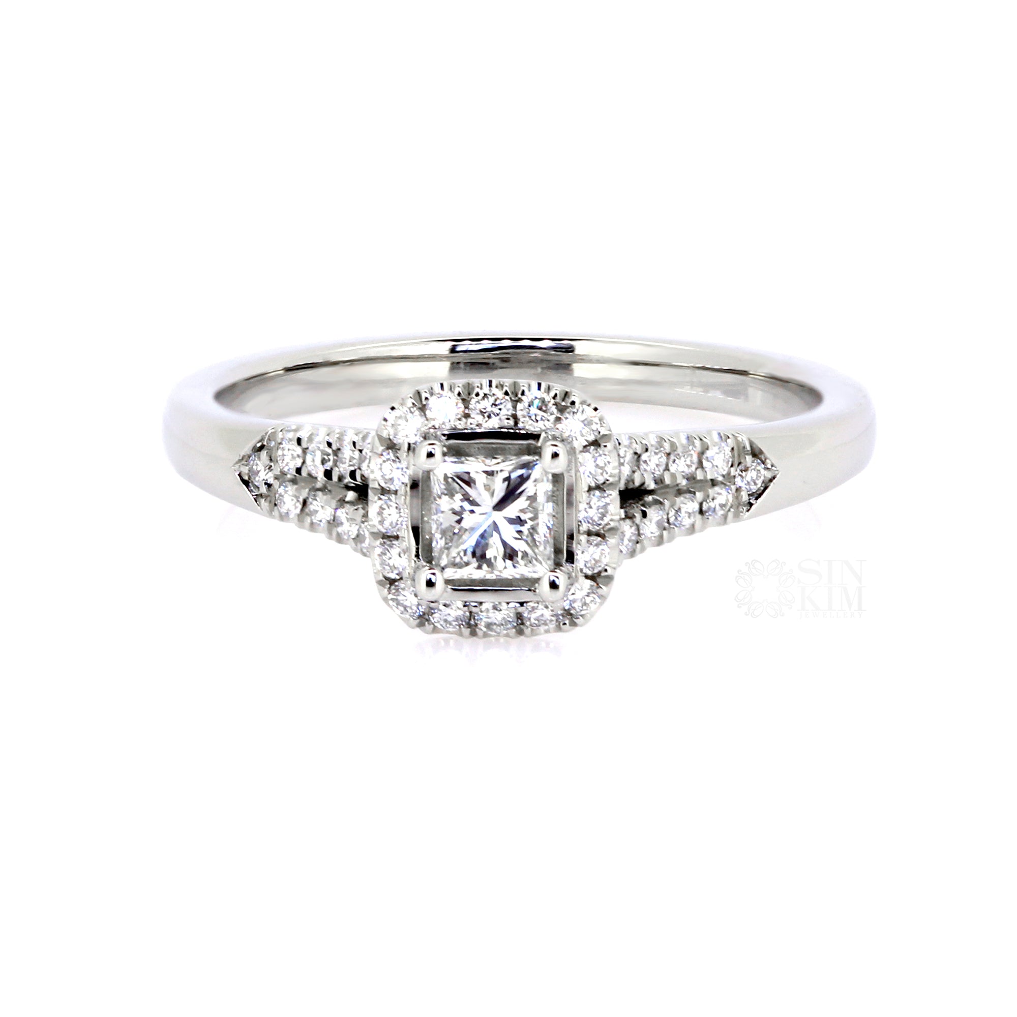 image for Misha Ring with Princess Cut Diamond