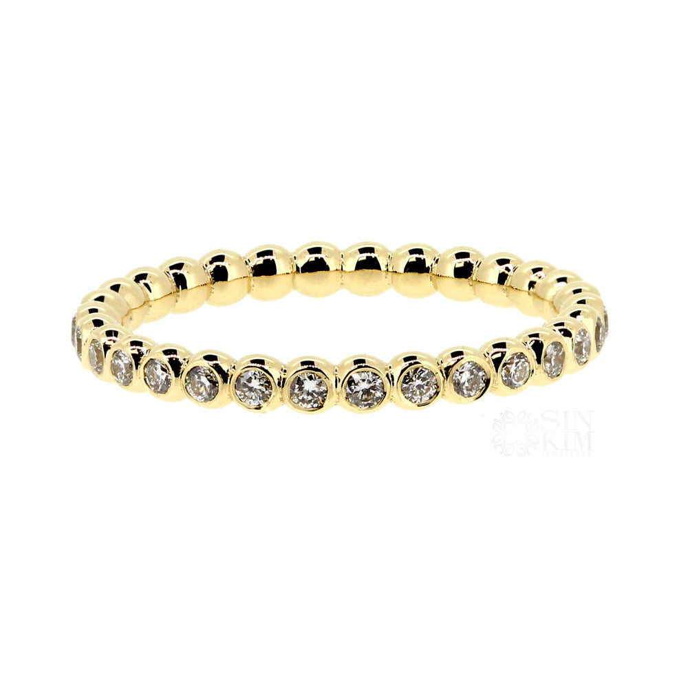 image for Diamond Ball Band: Yellow Gold 5.5