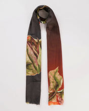 Load image into Gallery viewer, Floral-print cashmere and silk scarf
