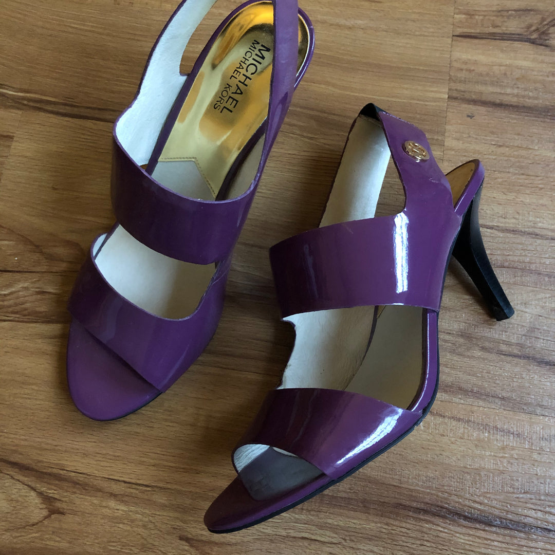 michael kors purple sandals