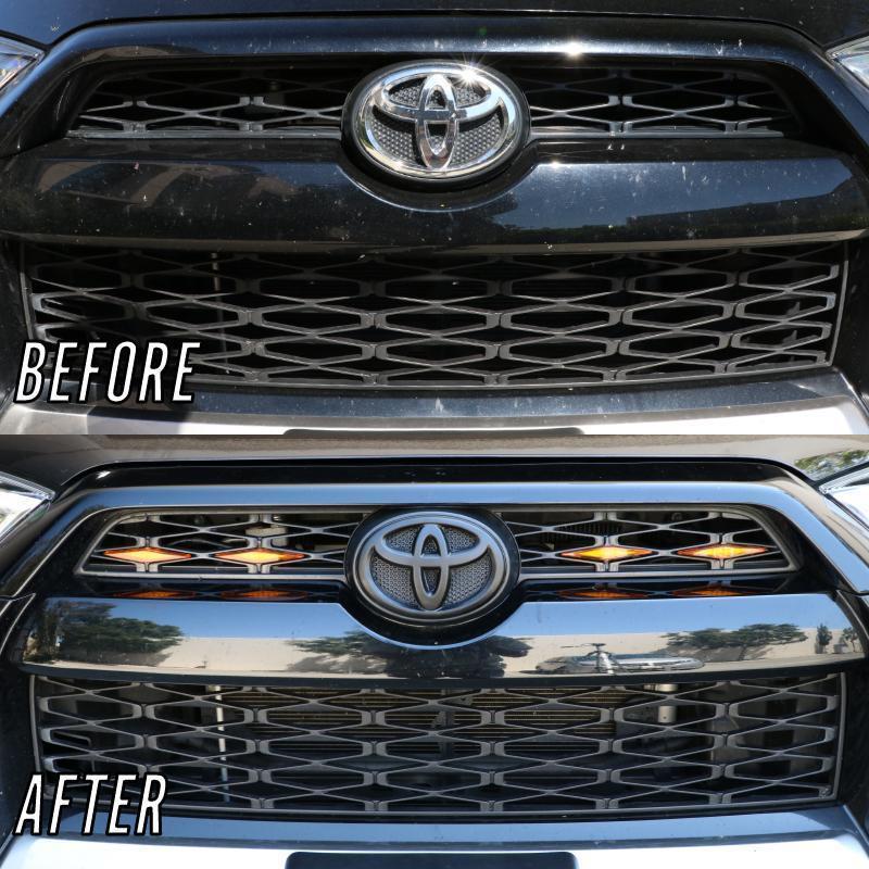 2014-2021 Toyota 4Runner BLACK OUT Emblem Badge Overlay For Front Grill, Rear Trunk and Trunk Lid Letter Set