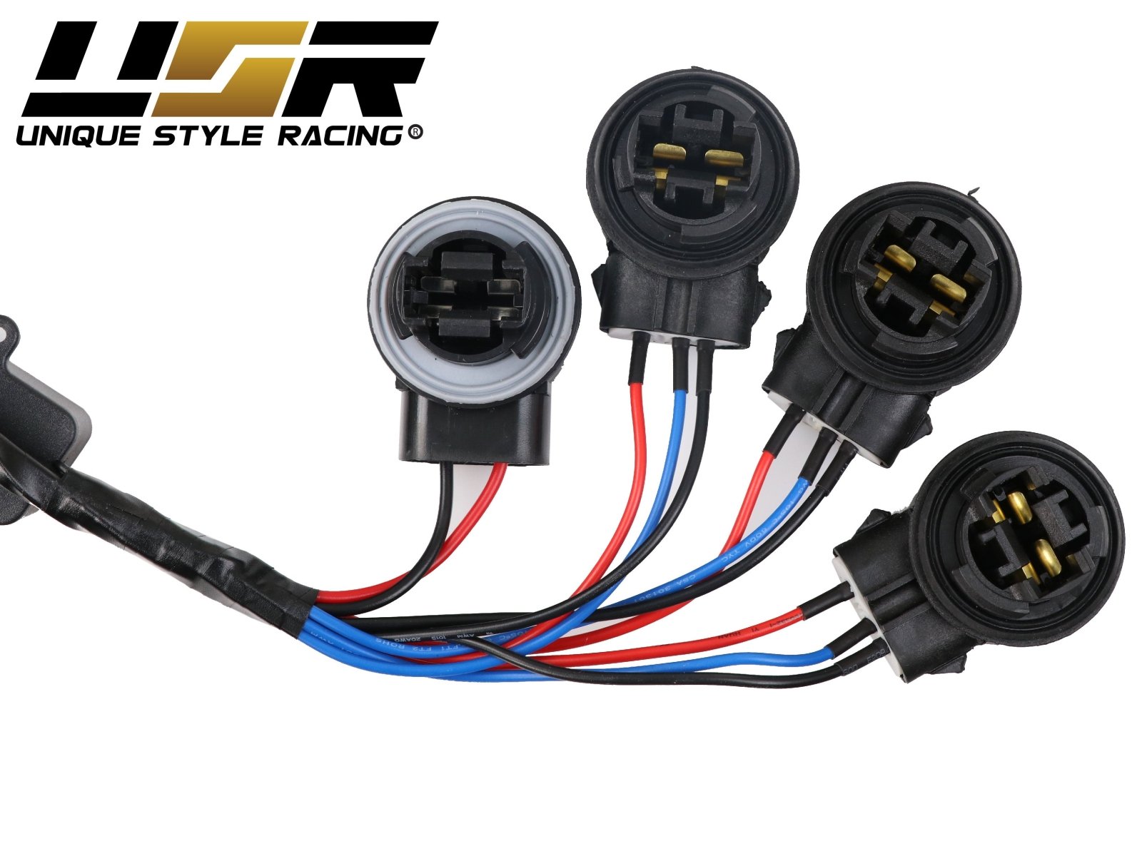 1992-2004 Ford Mustang V6 GT New Edge All Clear Lens Euro Style Tail Light Plus Sequential Wire Harness with Relay & Canbus LED Bulbs