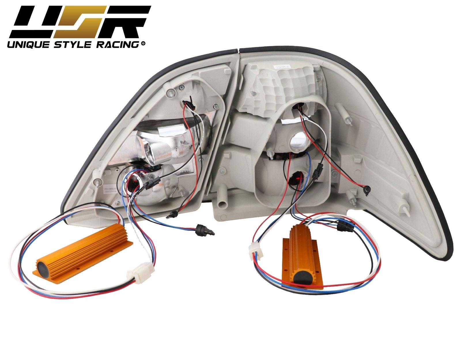 2001-2003 Lexus LS430 JDM Style Red/Clear LED Rear Tail Light Set
