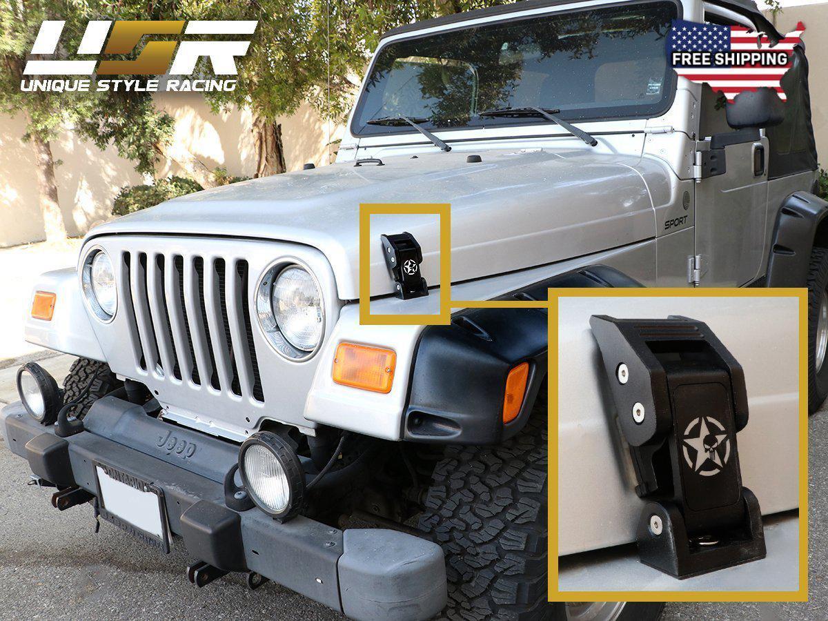 1997-2006 Jeep Wrangler TJ USA Metal Construct Hood Latch Locking Catch  Buckle - Illuminate Your Presence :: Unique Style Racing