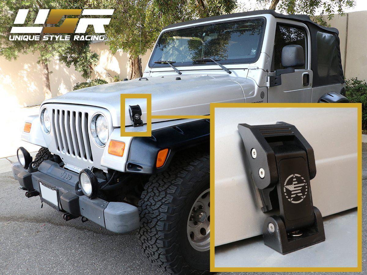 1997-2006 Jeep Wrangler TJ USA Metal Construct Hood Latch Locking Catch  Buckle - Illuminate Your Presence :: Unique Style Racing