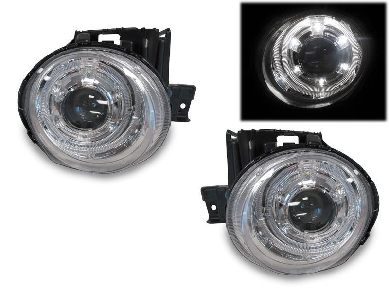 Unique Style Racing Unique Style Racing Lighting 2011-2014 Nissan JUKE F15 White LED Angel Eye Halo RInGS Projector Headlight With Optional Xenon HID