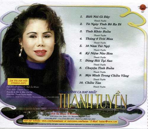 Thanh Tuyen - Muoi Nam Tai Ngo - CD – VnnMall.com