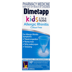 Dimetapp Kids Allergic Rhinitis Colour Free Variant 200mL