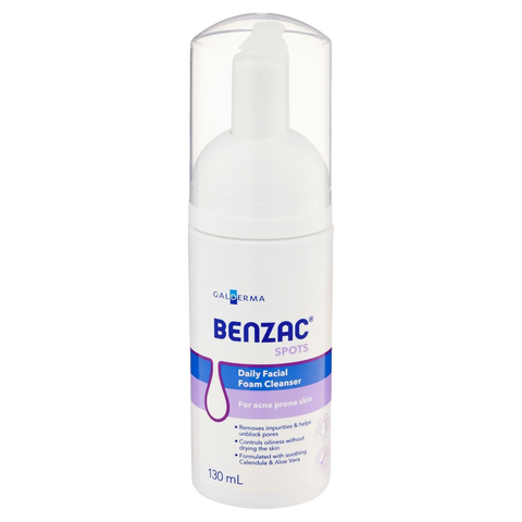Benzac Daily Facial Foam Cleanser 130mL