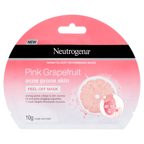Neutrogena Pink Grapefruit Acne Prone Skin Peel-Off Facial Mask 10g