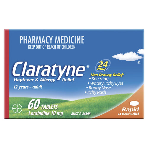 Claratyne Hayfever & Allergy Relief Antihistamine Tablets 60 pack