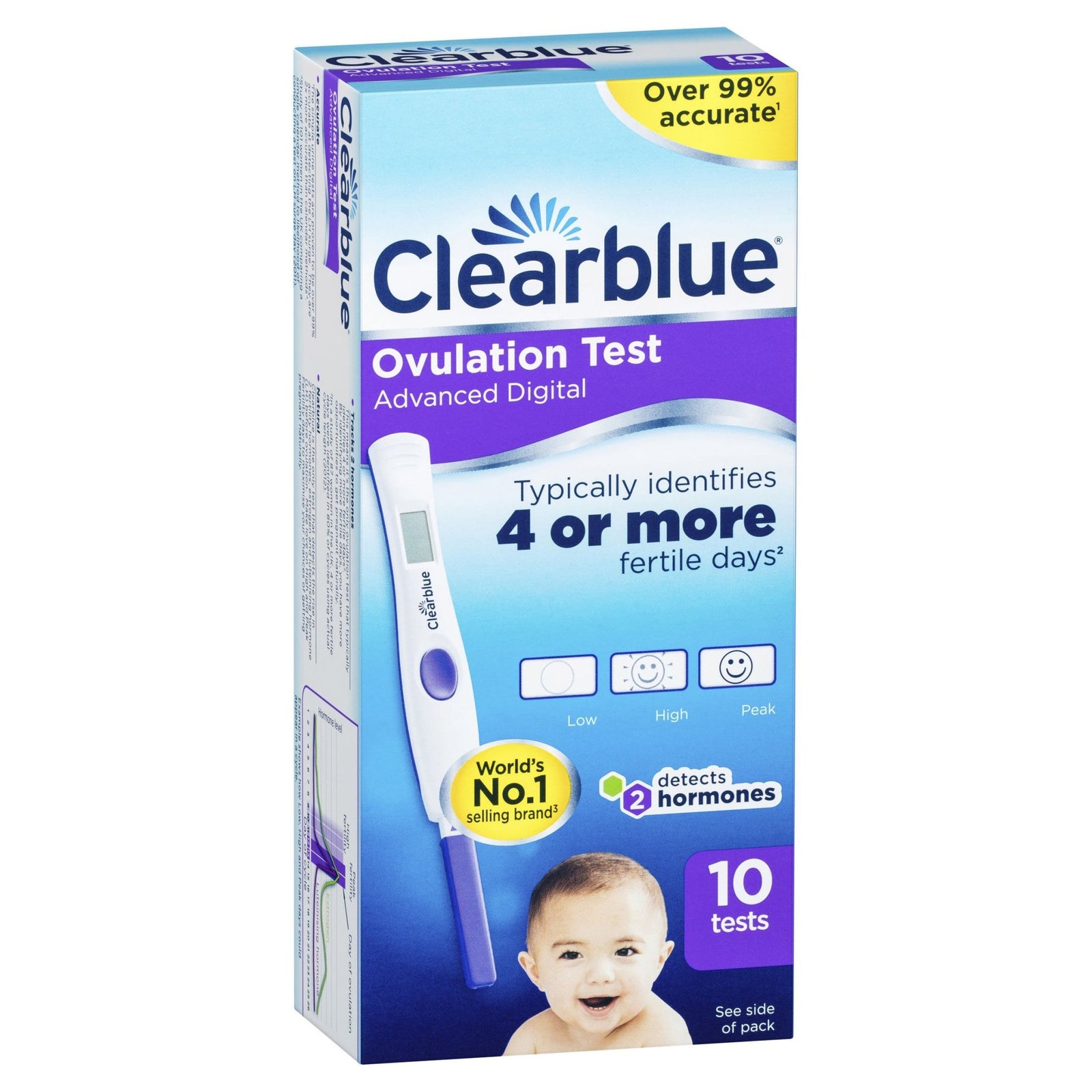 Clearblue Advanced Digital Ovulation Test Kit Opk 10 Tests 9261