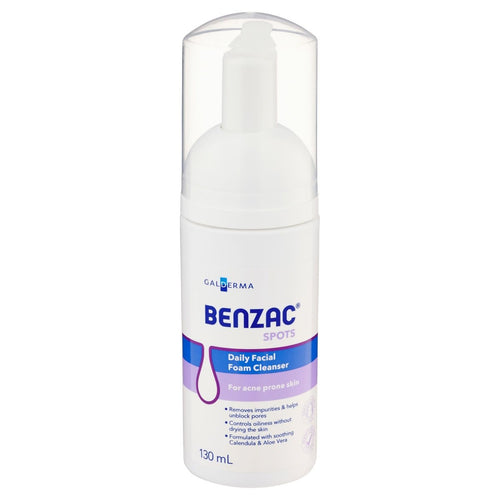 Benzac Daily Facial Foam Cleanser 130mL