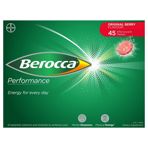 Berocca Energy Original Berry Effervescent 45 Tablets