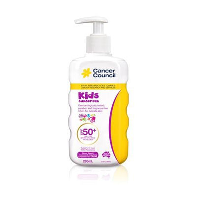 Cancer Council Kids Sunscreen Pump SPF50+ 200mL