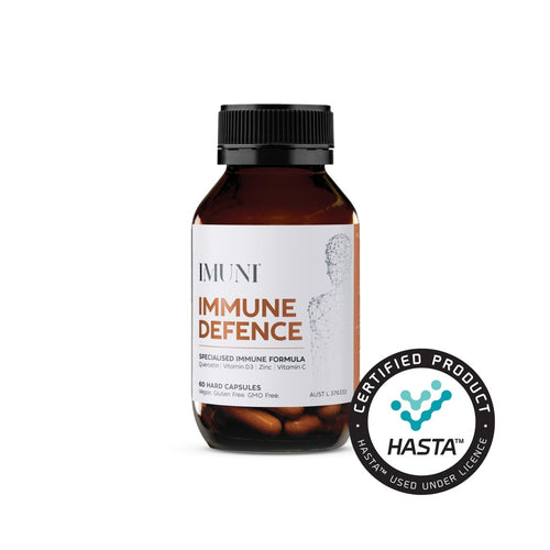 IMUNI Immune Defence Quercetin, Zinc, Vitamin C, Vitamin D3 60 Capsules