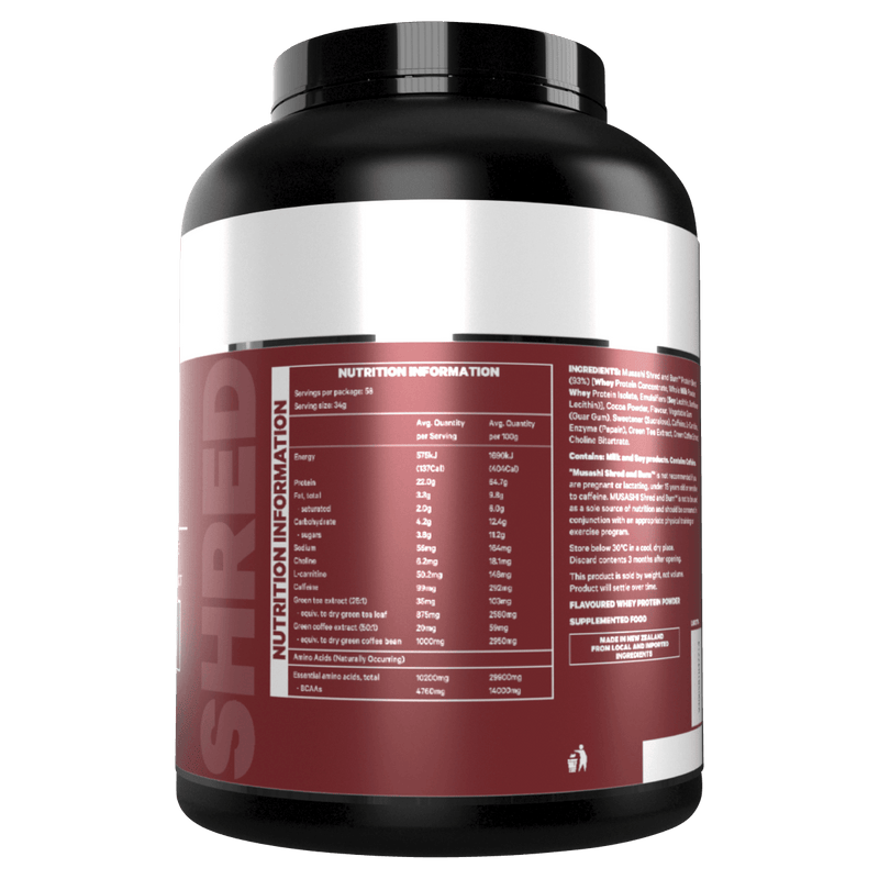 Musashi Shred And Burn Protein Powder Chocolate Milkshake 2kg