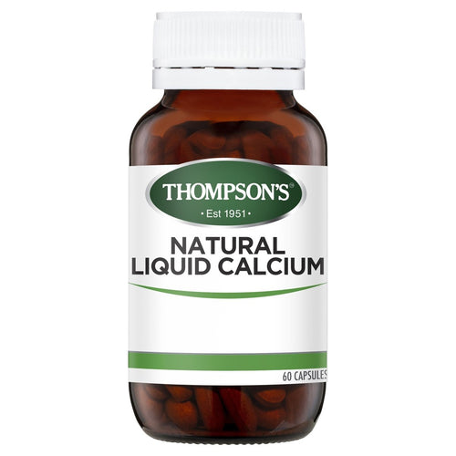 Thompson's Natural Liquid Calcium 60 Capsules