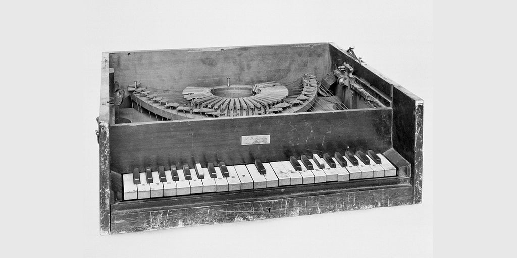 Piano key typewriter