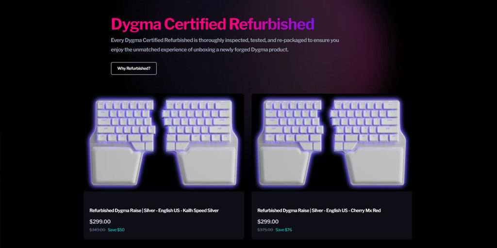 Dygma Certified Refurbished