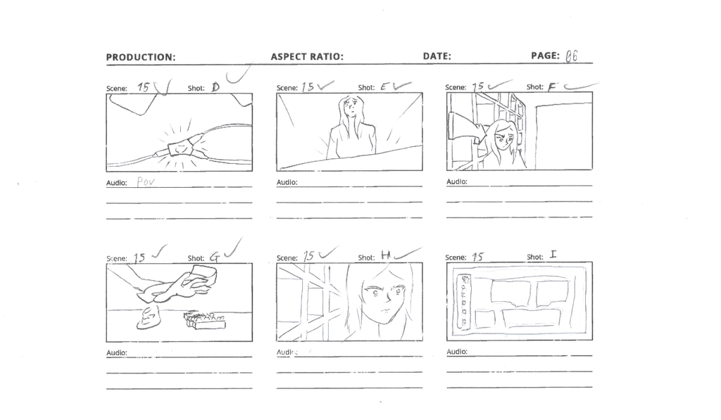 Halloween special storyboard