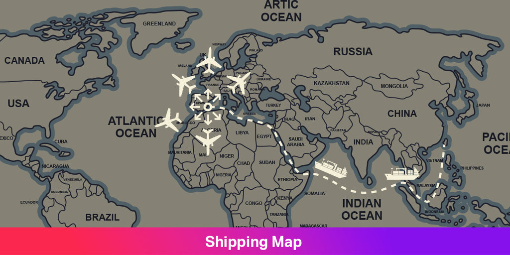 Map of shipping