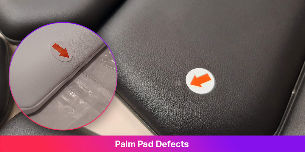 Palm pad defects