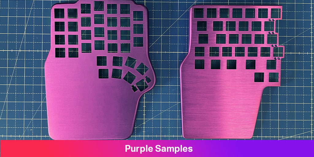 Purple samples
