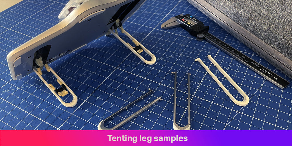 Tenting leg samples