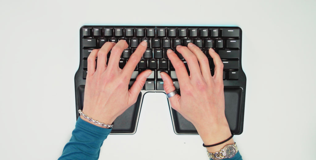 Hand size and touch typing