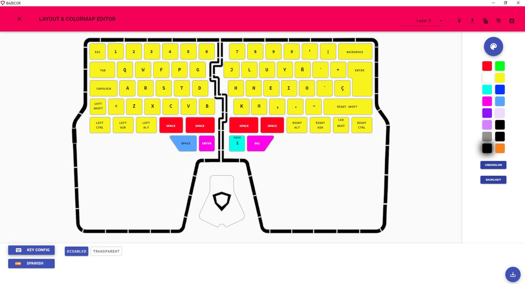 Colemek layout