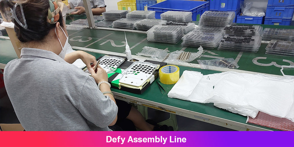 Dygma Defy assembly line