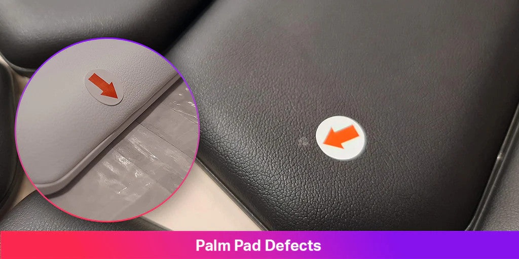 Palm pads defects