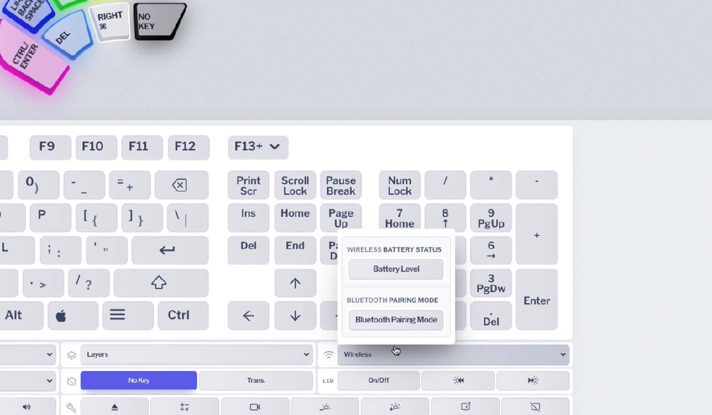 key bluetooth pairing mode