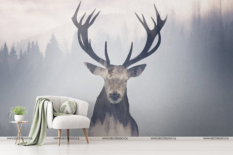 Deer Animals Nature Forest Wallpaper Mural Canada Winnipeg