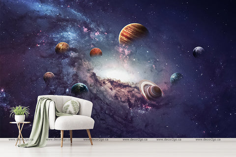 blue white space wallpaper mural canada