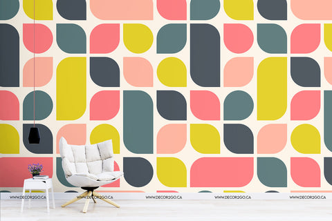 blue yellow pink wallpaper mural winnipeg canada