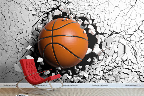 basketball orange ball wallpaper mural canada winnipeg