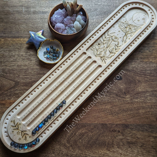 Wooden Malaboard / Beading Board for Necklaces, Yoga Malas