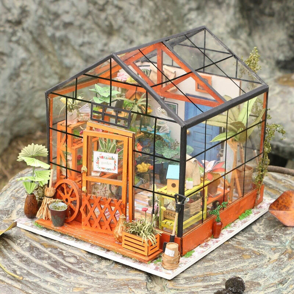 Amharb Cathy's Miniature Greenhouse DIY Miniature Craft Kit