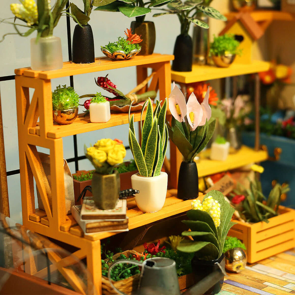 Amharb Cathy's Miniature Greenhouse DIY Miniature Craft Kit