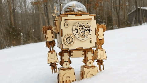 Mechanical Wooden DIY Toy Project Idea Anavrin