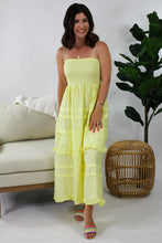 Load image into Gallery viewer, Precious Moments Yellow Maxi Dress

