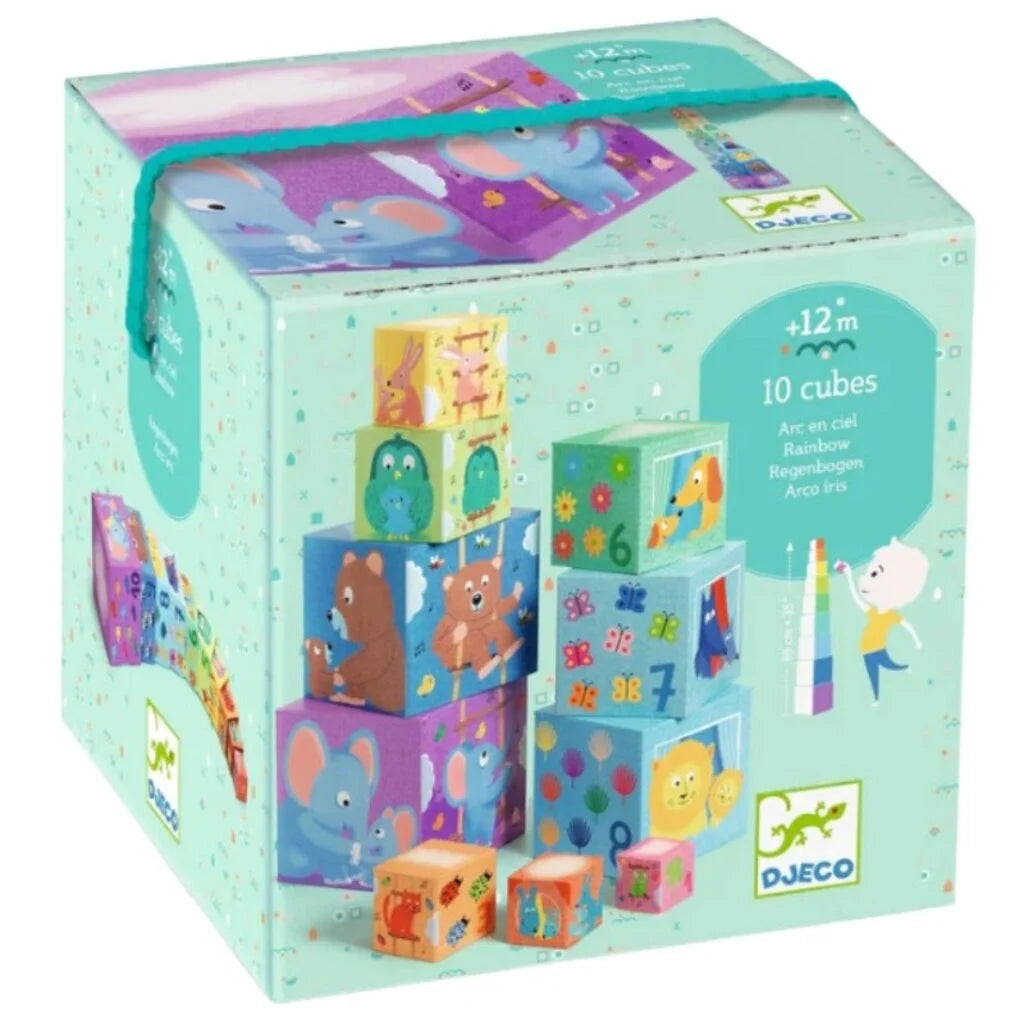 Djeco Blocks & Towers Rainbow Blocks