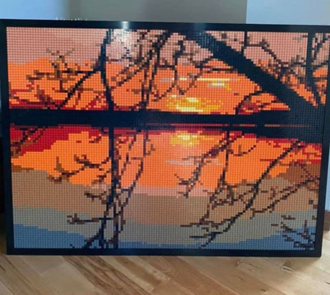 sunset lego picture