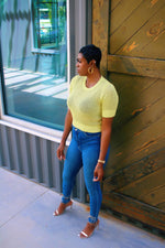 Load image into Gallery viewer, Light Green Open Knit Crop Sweater Top
